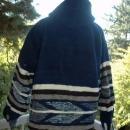 Momostenango Guatemala Wool Hooded Parka, Coat Jacket XL