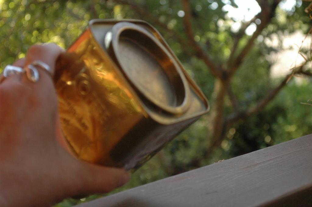 Brass Arabica Coffee Tin