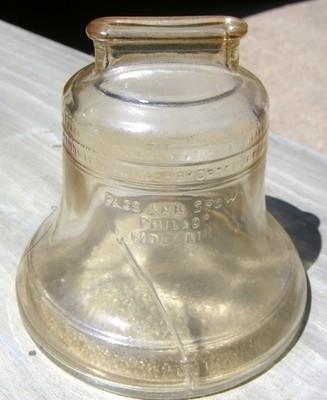 1776-1976 Bicentennial Liberty Bell Glass Bank.