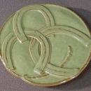 Frankoma Green Horse Shoe Good Luck Trivet