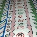 Festive Lined Fabric Drapery Panel or Table Cloth 98