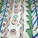 Festive Lined Fabric Drapery Panel or Table Cloth 98
