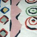 Festive Lined Fabric Drapery Panel or Table Cloth 98