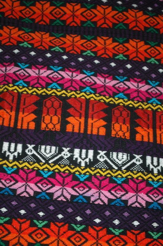 Vintage 70's Hand Wovan Tzute Carrying Fabric Cloth from Guatemala