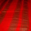 Vintage Long Oval Red/ Green Tablecloth Christmas, Ethnic,