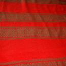 Vintage Long Oval Red/ Green Tablecloth Christmas, Ethnic,