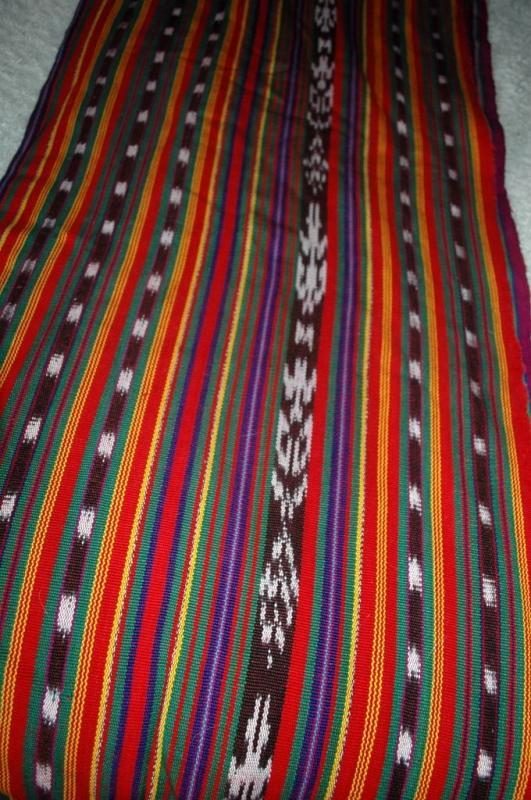 Guatemala Ikat Hand Loomed Fabric 2 ply cotton per yard 36