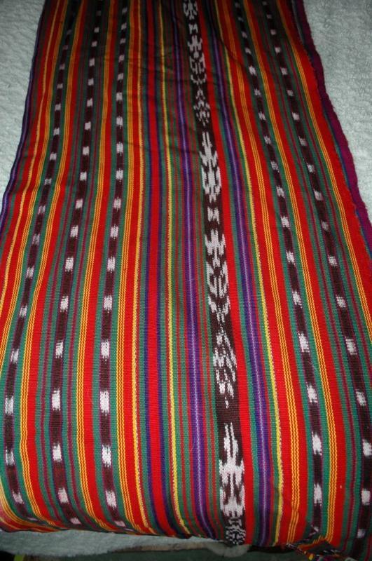 Guatemala Ikat Hand Loomed Fabric 2 ply cotton per yard 36