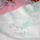 Ariel Little Mermaid Pink Cotton Sweatshirt Fleece Fabric Piece Remnant 60