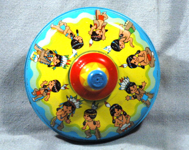 Ohio Art Little Indians Litho Spinning Top PRICE REDUCTION!**
