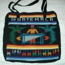 GUATEMALA Souvenir Tote bag 1970's Hand Loomed Textile Free Shipping