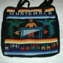 GUATEMALA Souvenir Tote bag 1970's Hand Loomed Textile Free Shipping