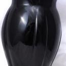 Art Deco Black Amethyst Glass Vase 4 -paw feet