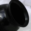 Art Deco Black Amethyst Glass Vase 4 -paw feet