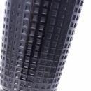 Depression Glass Waffle Pattern Black Amethyst Glass Vase