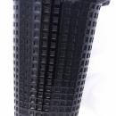Depression Glass Waffle Pattern Black Amethyst Glass Vase