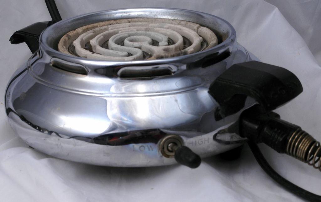 CORY Chrome Hot Plate , Electric Burner with 2 settings