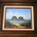 Sea Arches Oil Painting Framed, signed Siggi