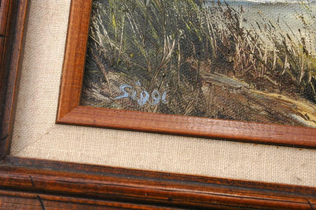 Sea Arches Oil Painting Framed, signed Siggi