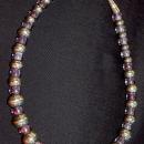 Hopi Indian Heavy Sterling Beads and Amethyst Choker Necklace Native American