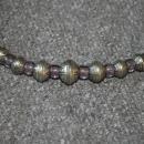 Hopi Indian Heavy Sterling Beads and Amethyst Choker Necklace Native American