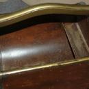 Bent Wood or Sewing Chest Box with dual hinged lids.