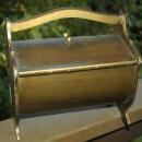 Bent Wood or Sewing Chest Box with dual hinged lids.
