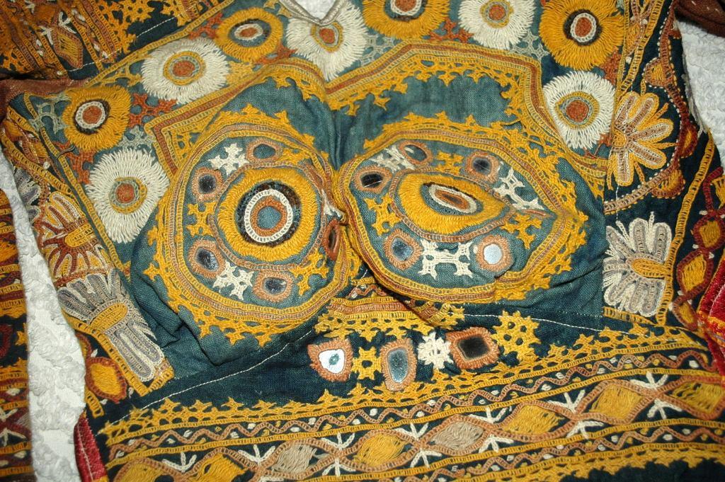Fully hand-embroidered VINTAGE Mirrored Banjaran Choli top