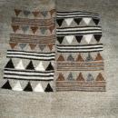 Ethnic Hand Woven Wool Rug, Large Pillow case