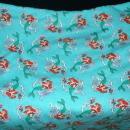 Ariel Little Mermaid Blue Cotton Sweatshirt Fleece Fabric Piece Remnant 60