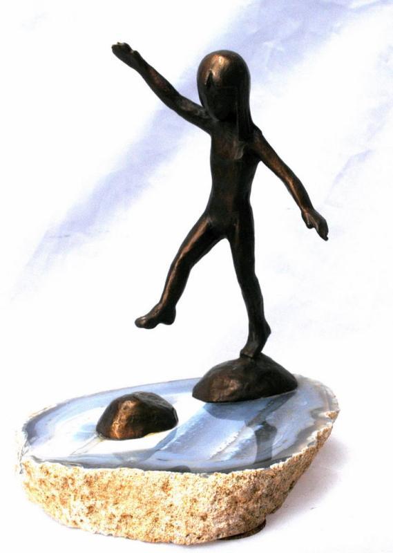 Wah Ming Chang Bronze Sculpture, Girl,