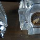PRINCESS HOUSE Fine Hand Cut Crystal Salt & Pepper Shakers/Rare Shape! Crisa of Monterray Mexico
