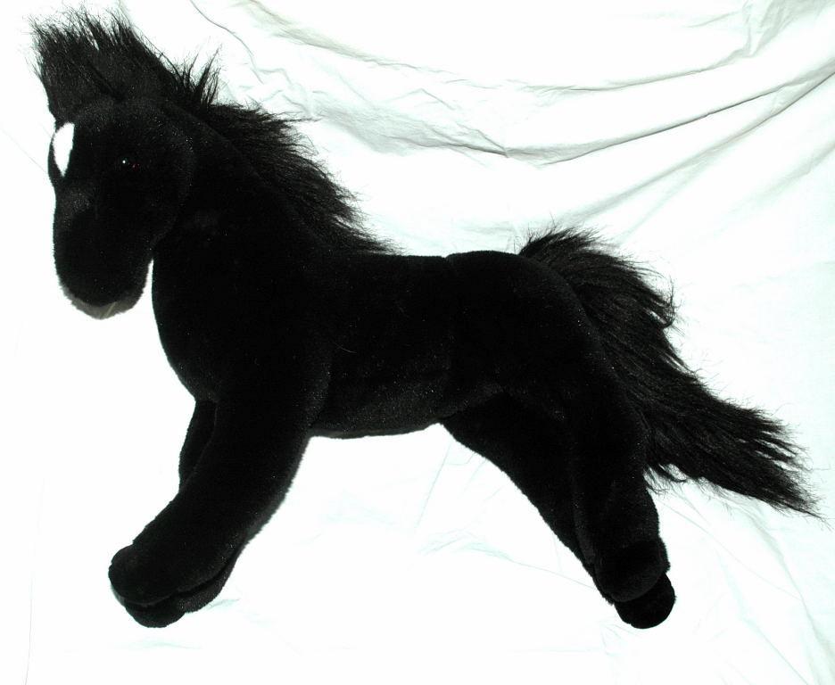 Douglas Cuddle Toy Black Stallion Horse Plush 19