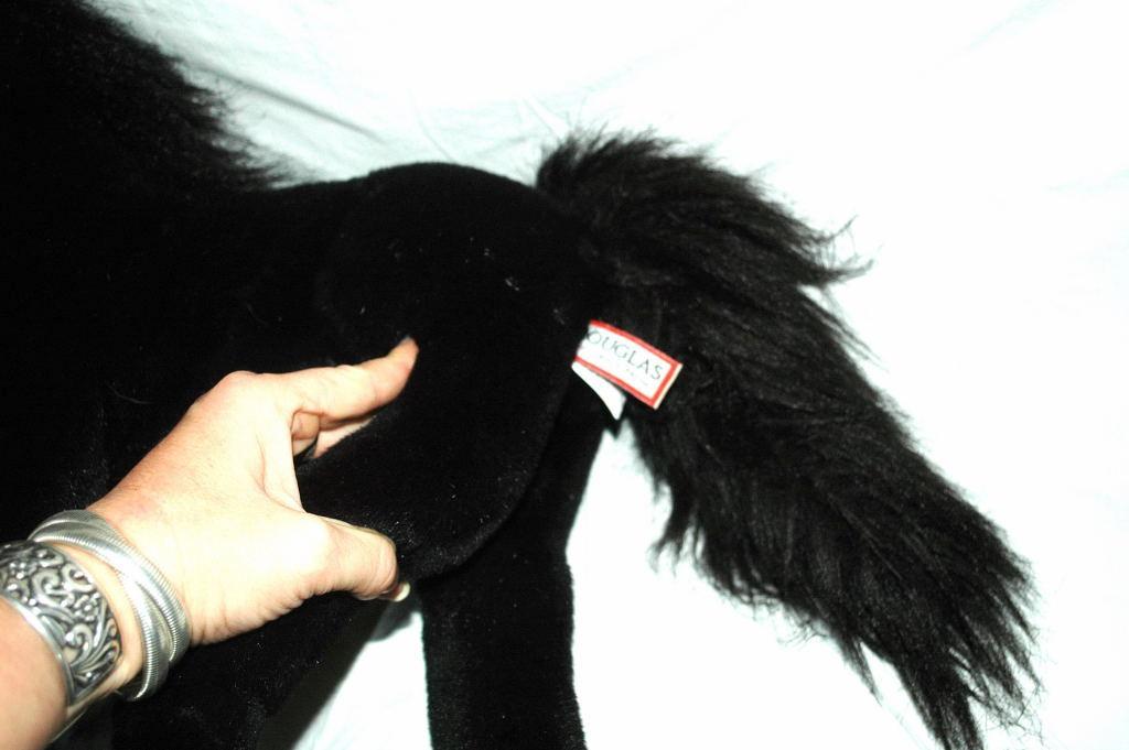 Douglas Cuddle Toy Black Stallion Horse Plush 19
