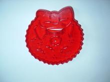 HRM Vintage Red Plastic Cookie Cutter - Christmas Wreath Free Shipping