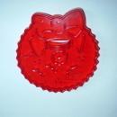 HRM Vintage Red Plastic Cookie Cutter - Christmas Wreath Free Shipping