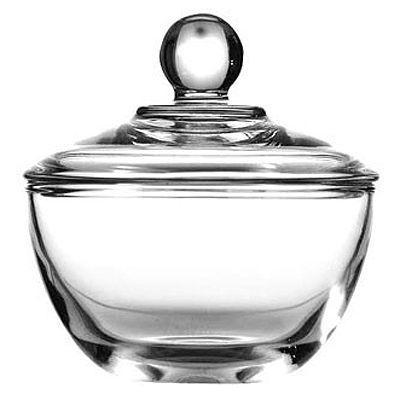 Anchor Hocking Presence 8 oz Glass Sugar Bowl or Candy Bowl w/ Cover