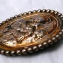 CINI STERLING BROOCH, JESUS, MARY AND ANGEL