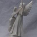 VINTAGE DRESDEN GERMANY PORCELAIN MUSICAL CELLO ANGEL Free Shipping