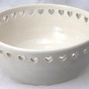 Pottery Bowl by Andy Phibbs, Cut Work Hearts