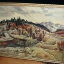 Paul Lauritz Fine Art Landscape Painting in Gilt Wood Frame