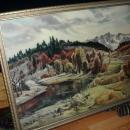 Paul Lauritz Fine Art Landscape Painting in Gilt Wood Frame