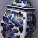 Oriental Blue White Porcelain Ginger Jar