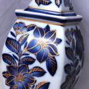 Oriental Blue White Porcelain Ginger Jar