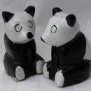 Old Panda Bear Salt Pepper Shakers, Japan , Hand painted FREE SHIPPING