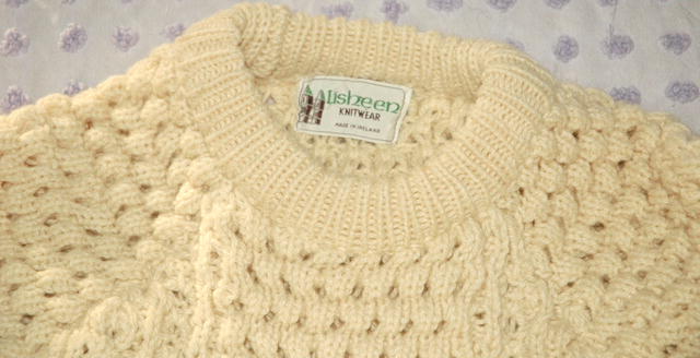 Authentic Lisheen Irish Fisherman's Sweater