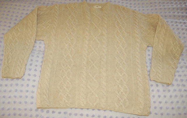 J. Crew Irish Fisherman's Sweater ecru