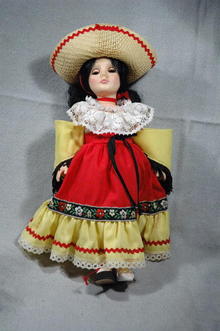 Effanbee Festive Mexican Doll in full costume