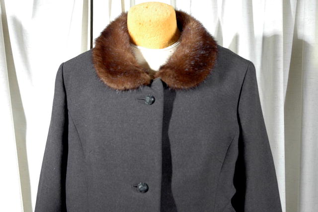 Wool with Mink collar Jacket nurkostüme Reine Schur-Wolfe *PRICE REDUCTION!*