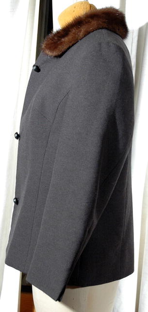 Wool with Mink collar Jacket nurkostüme Reine Schur-Wolfe *PRICE REDUCTION!*